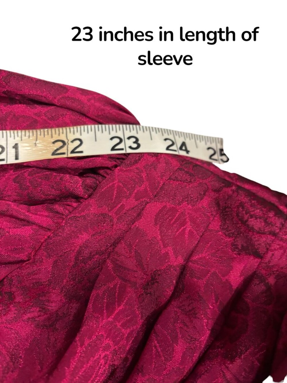 Vintage PATRA Dress 13/14 Red Jacquard Peplum Cocktail Party Midi - Picture 9 of 10